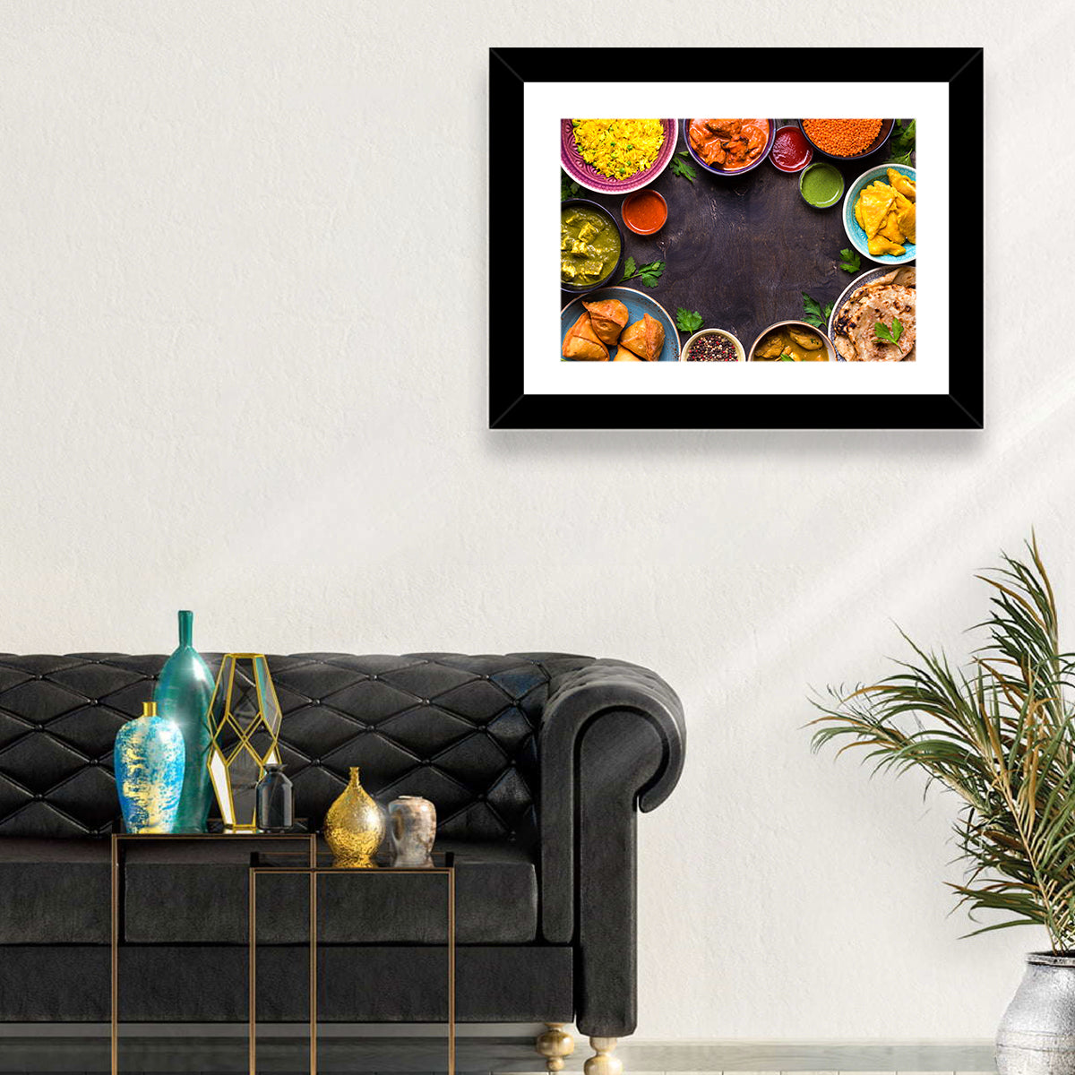 Indian Feast Flat-lay Wall Art