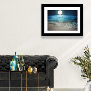 Beach Night & Moon Wall Art