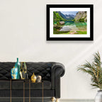 Obersee Boathouse Reflection Wall Art