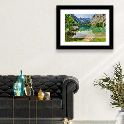 Obersee Boathouse Reflection Wall Art