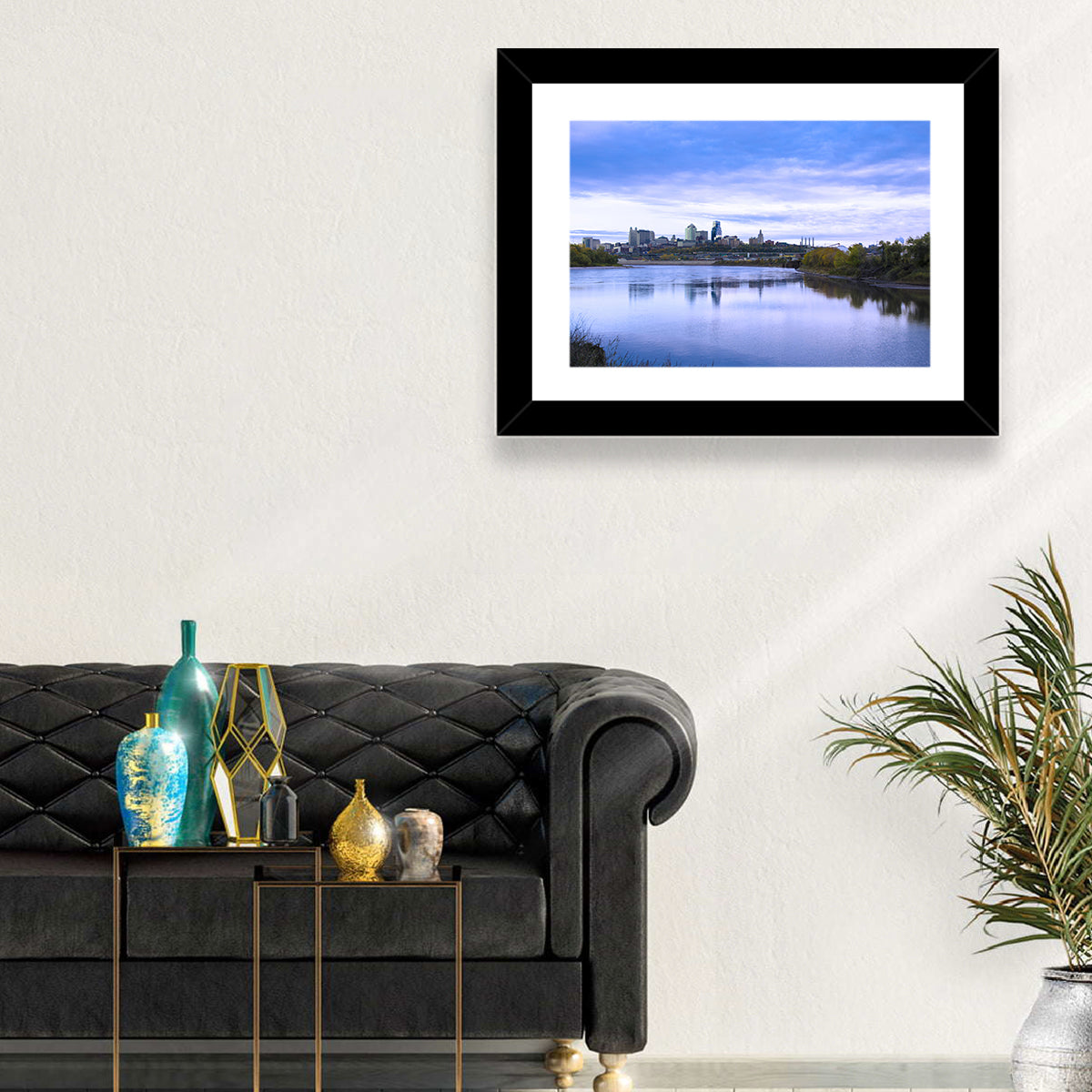 Kansas City Skyline at Dusk Wall Art