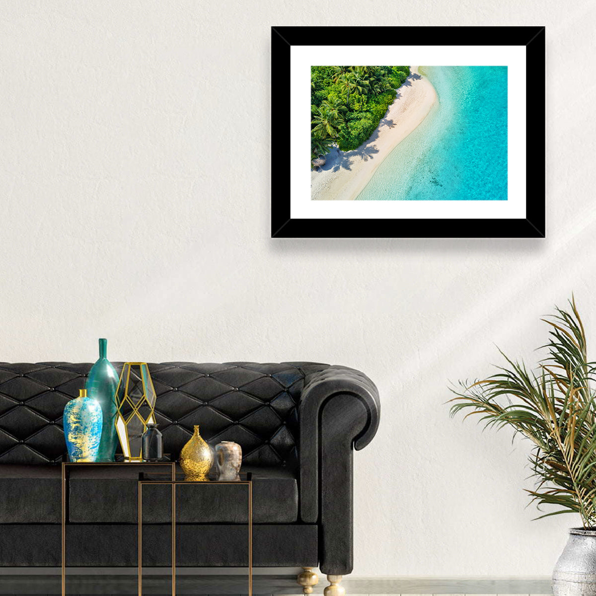 Secluded Tropical Beach Wall Art