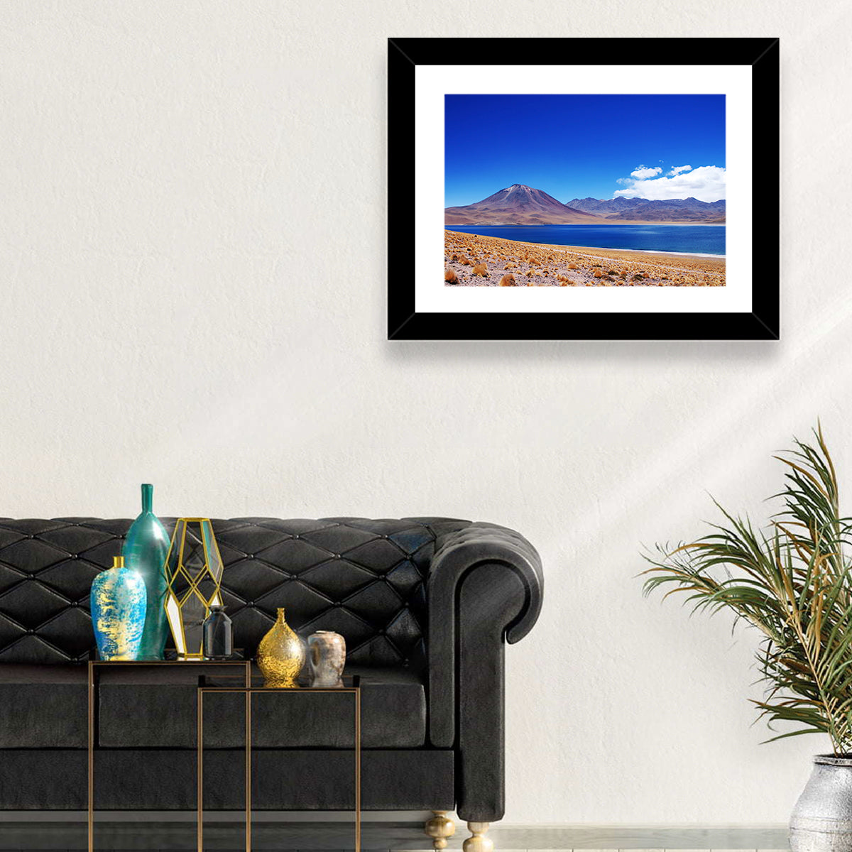 Miscanti Lagoon and Miñiques Volcano Wall Art