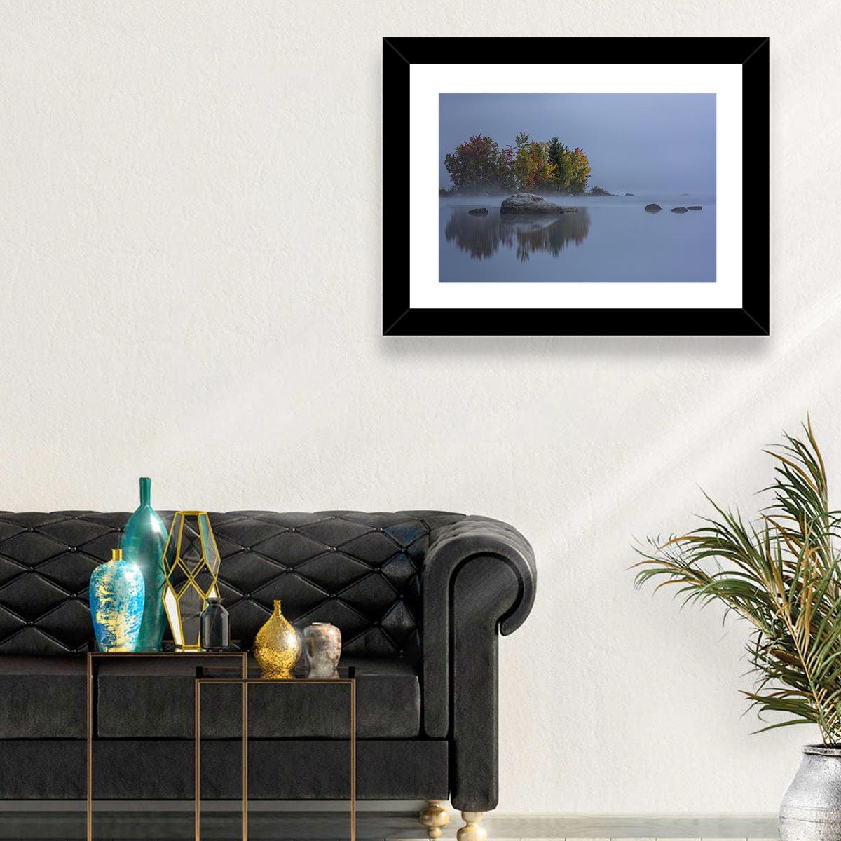 Morning Mist Over Chittenden Lake Wall Art