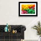 Vibrant Underwater Ink Cloud Abstract Wall Art
