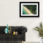 Dominica Beach Aerial, Late Afternoon Wall Art