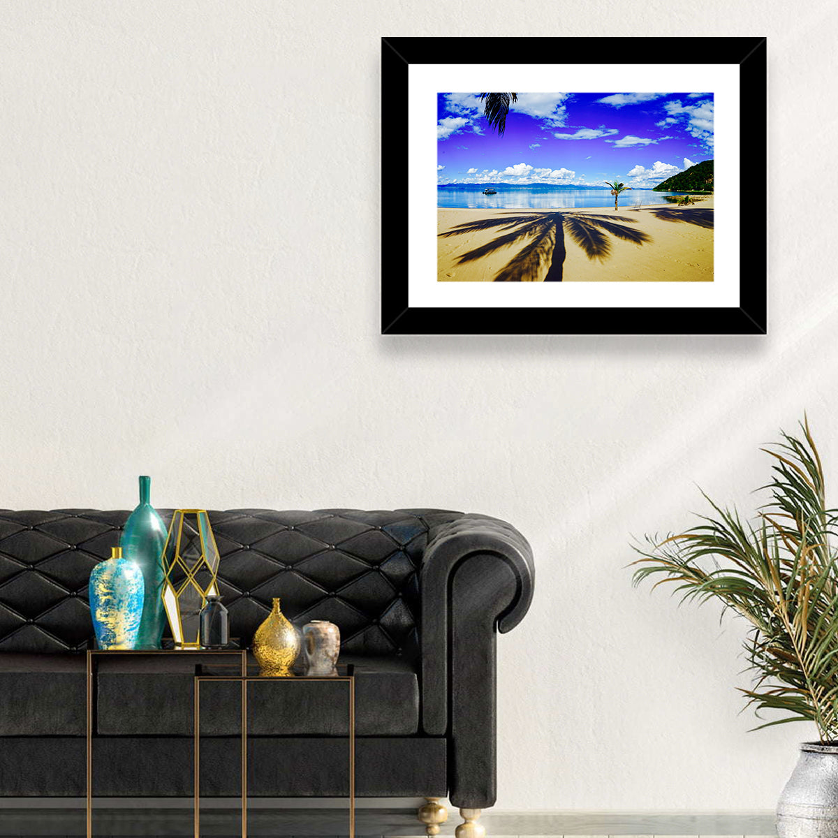 Lake Malawi Palm Shadow Wall Art