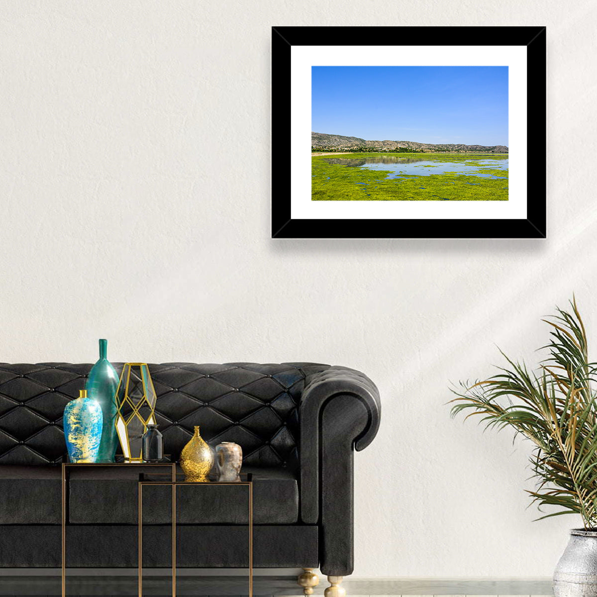 Uchali Lake Algae Reflection Wall Art