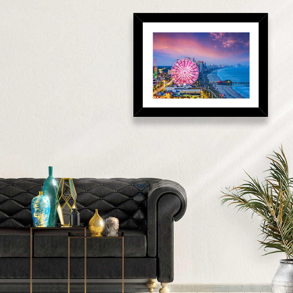 Myrtle Beach Skywheel at Twilight Wall Art