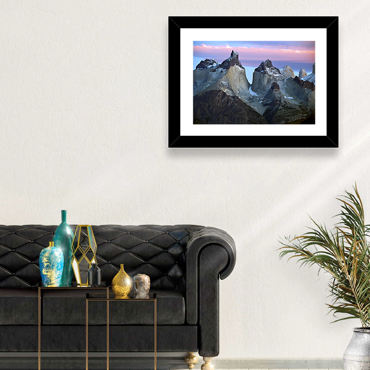 Los Cuernos Peak Valley, Torres Del Paine Wall Art in a room, landscape