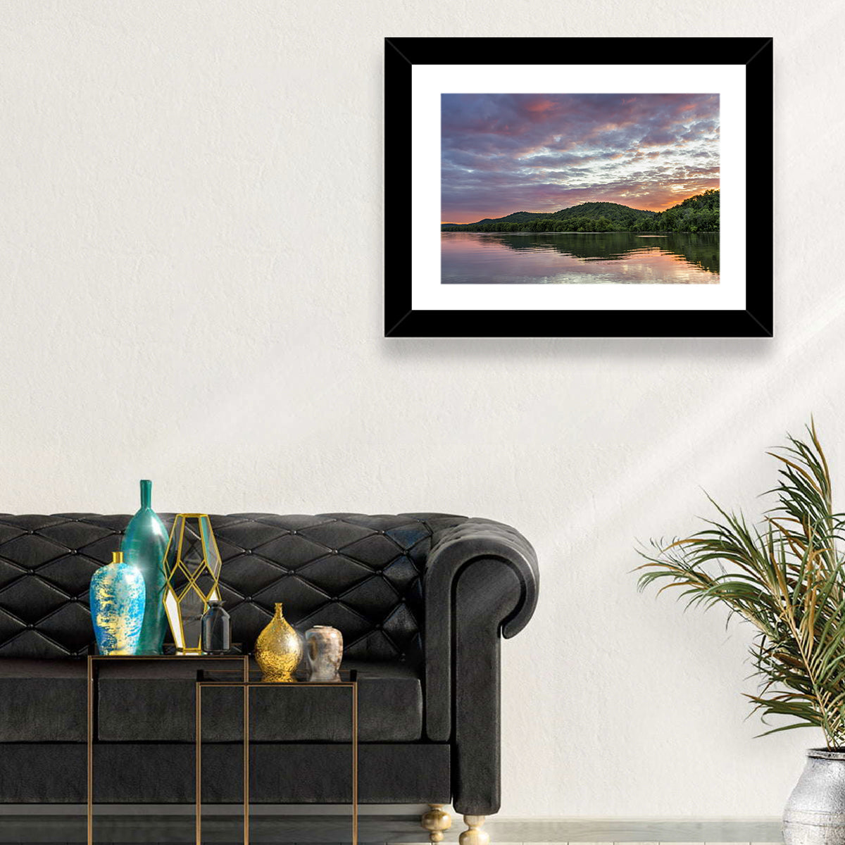 Ohio River Paden City at Dusk Wall Art
