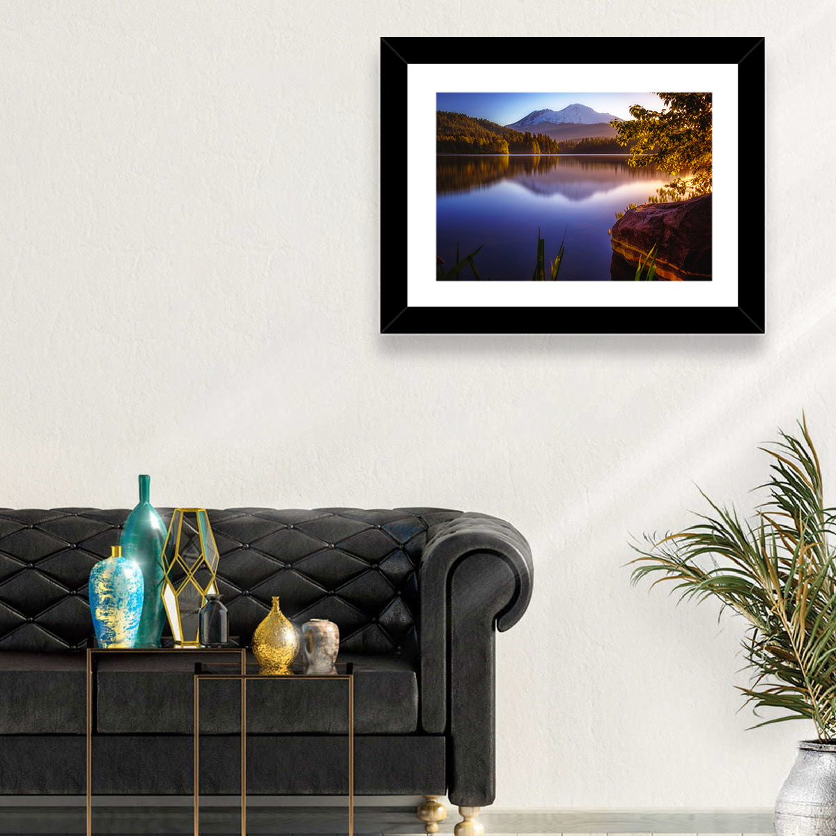 Mt Shasta Reflection at Lake Siskiyou Wall Art
