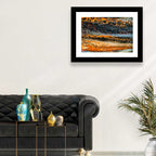 Cosmic River Strata Abstract Pour Wall Art