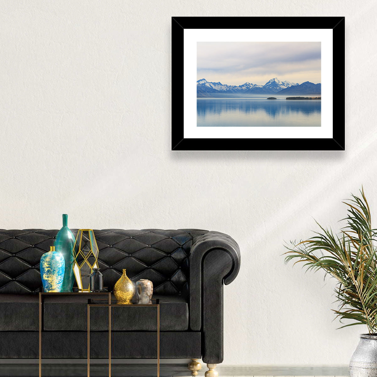 Mount Cook Reflection at Lake Pukaki Wall Art
