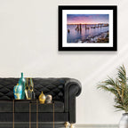 Bayou Lafourche Dock Sunrise Wall Art
