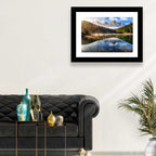 Morning Mist Mountain Lake Wall Art