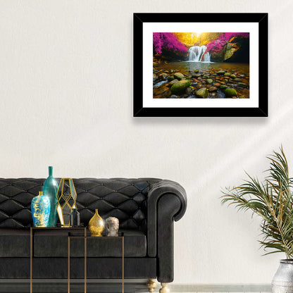Phu Soi Dao Waterfall at Dusk Wall Art