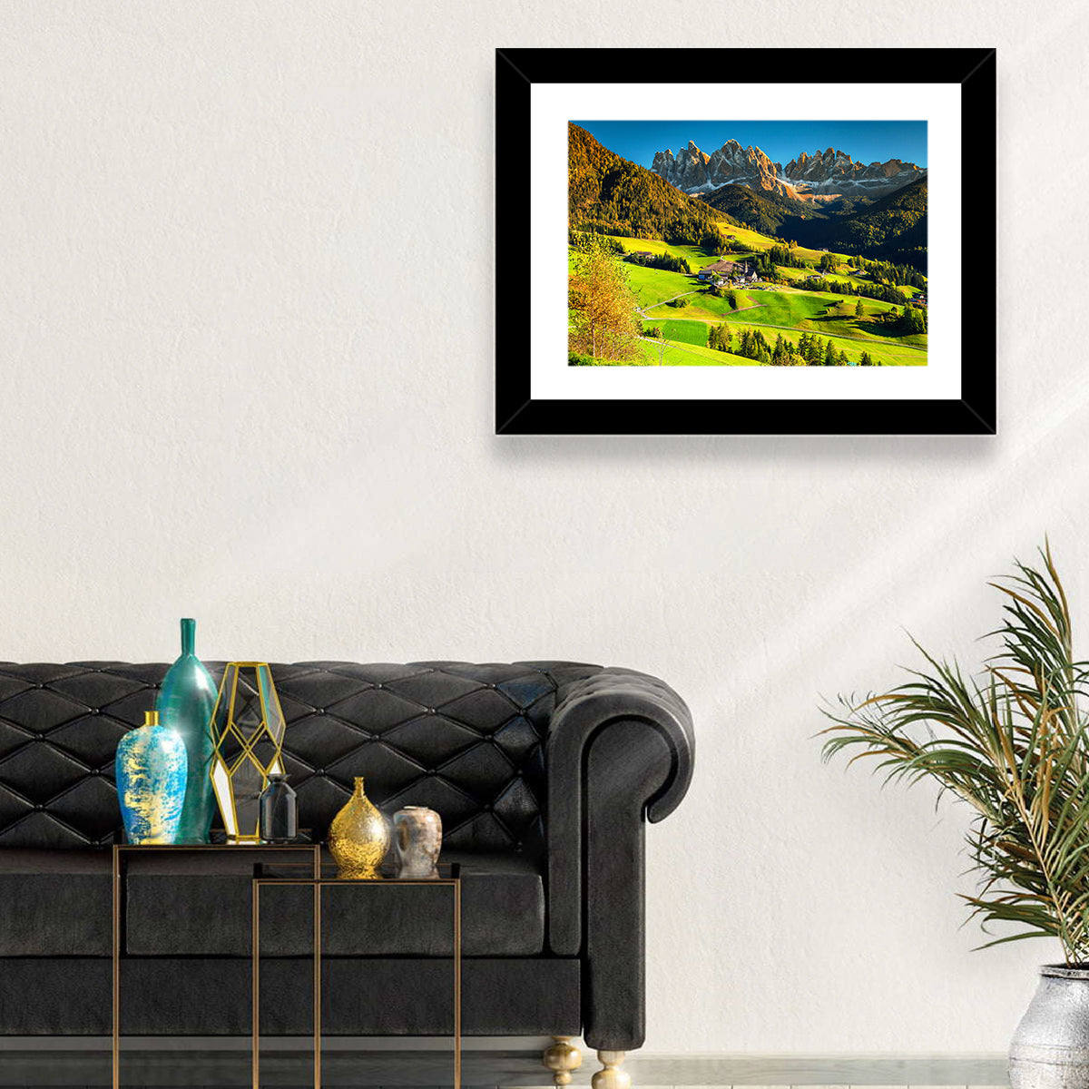 Santa Maddalena, Val Di Funes Wall Art in a room, landscape