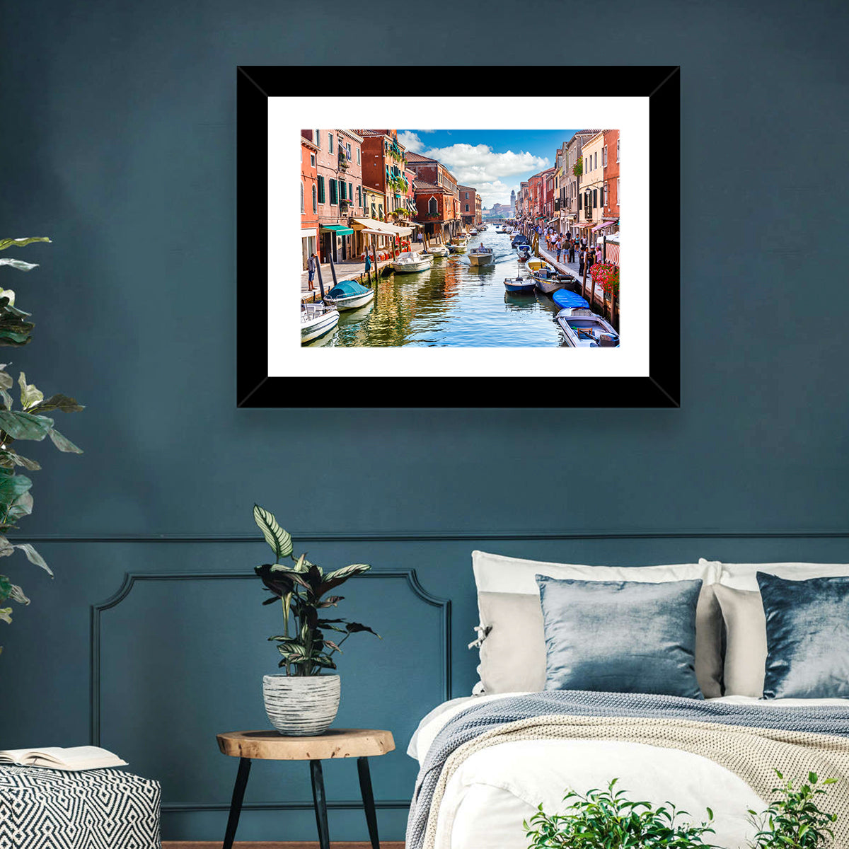 Sunlit Burano Canal, Venice Wall Art