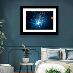 Welding Sparks Close-up Wall Art
