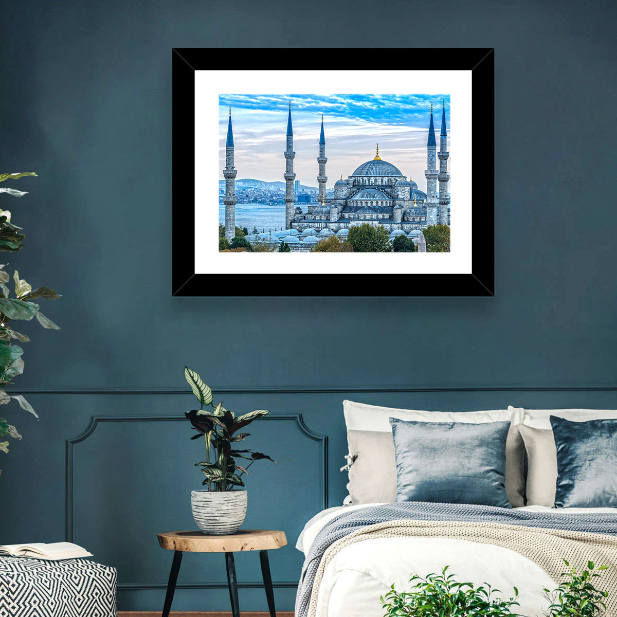 Blue Mosque Istanbul Wall Art in a room, landscape