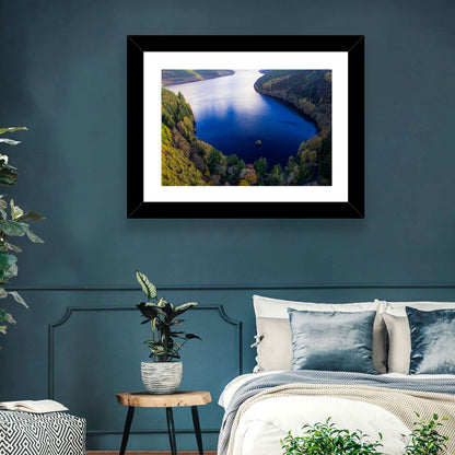 Lake Vyrnwy Aerial View Wall Art