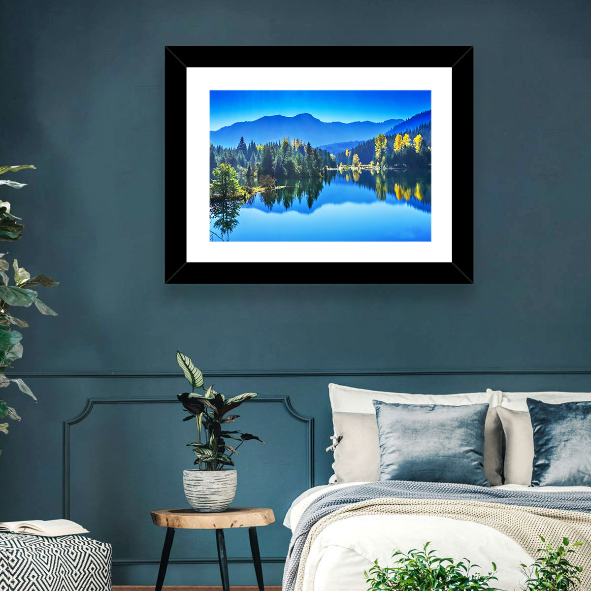 Gold Lake Reflection Wall Art