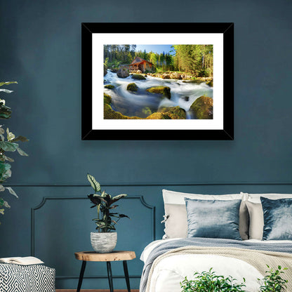 Salzburg Stream with Watermill Wall Art