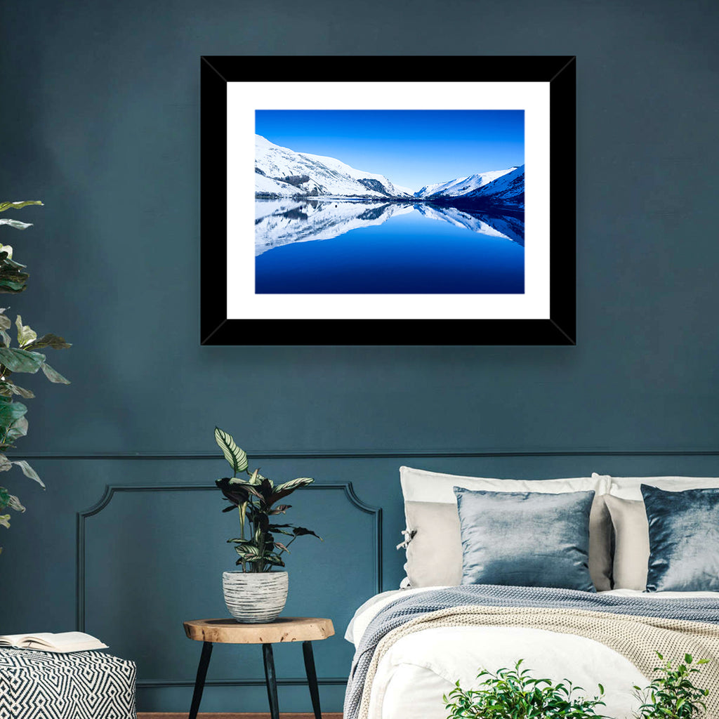 Tal Y Llyn Winter Reflection Wall Art