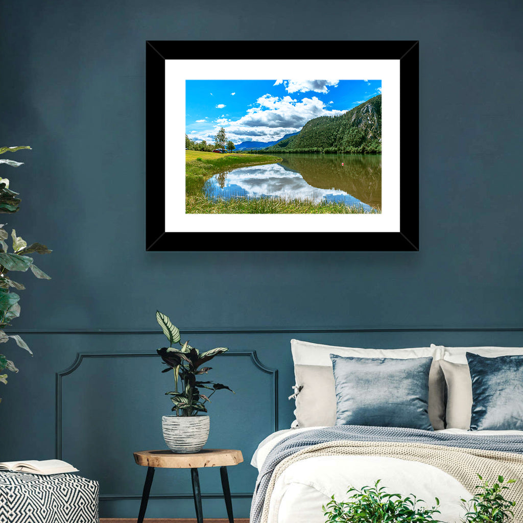 Lake Mjosa Reflection Wall Art