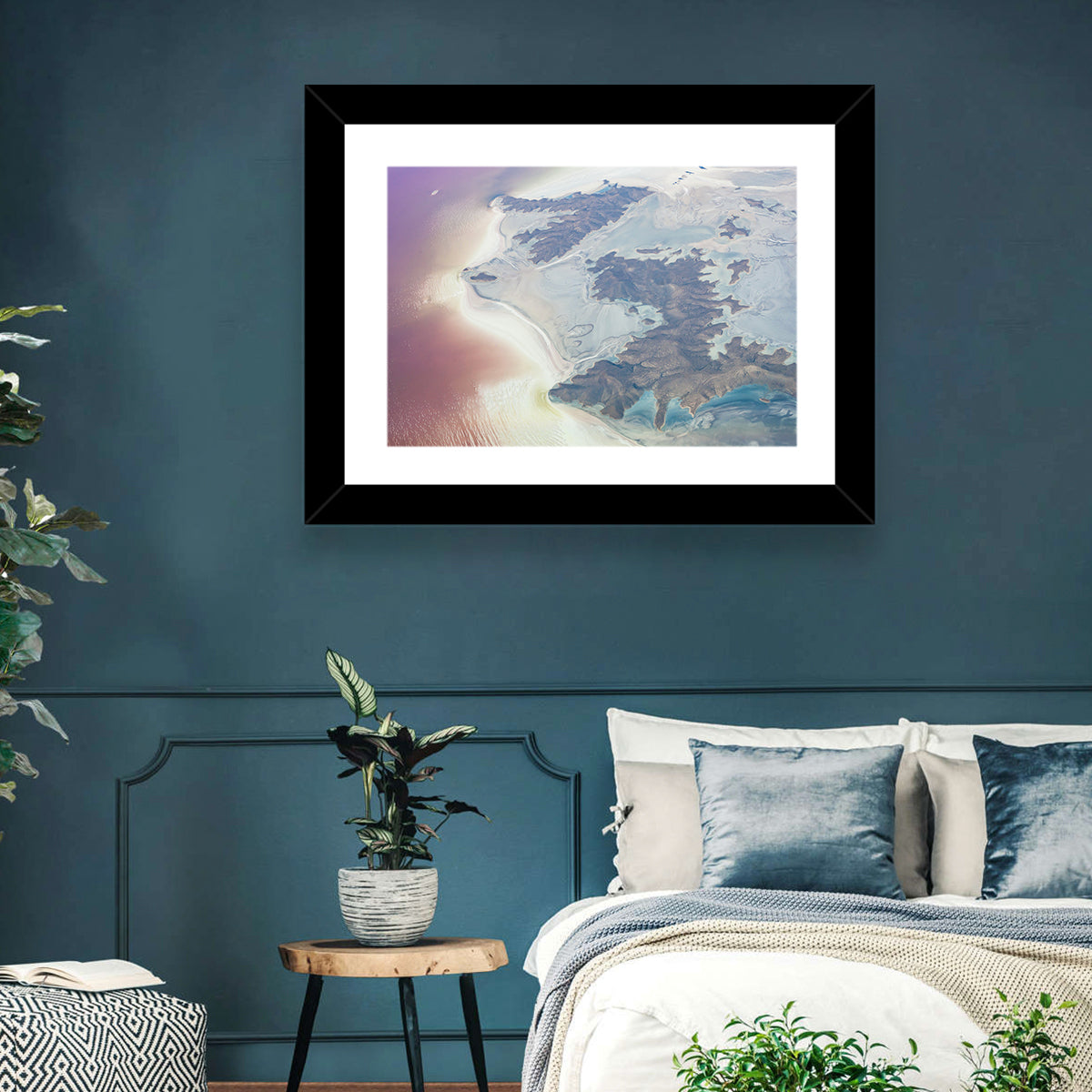 Urmia Lake Aerial View Wall Art