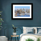 St Naum Ohridski Church by Lake Wall Art
