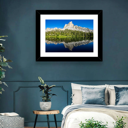 Sawtooth Peaks at Alice Lake Wall Art