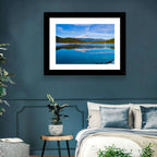 California Mountain Lake Reflection Wall Art