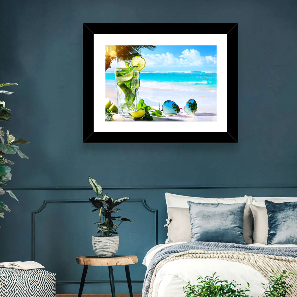 Mojito Beach Scene Wall Art