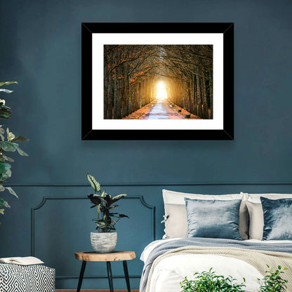 Autumn Oak Tunnel Wall Art