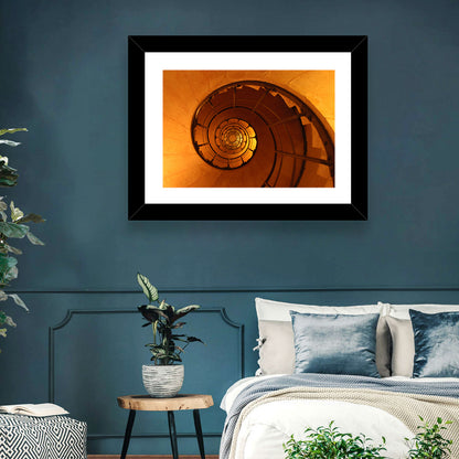 Vortex Spiral Staircase Wall Art