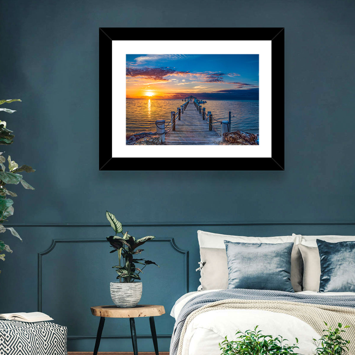Islamorada Pier at Golden Hour Wall Art