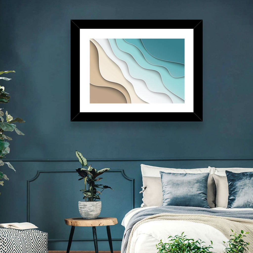 Aerial Beach Layers Wall Art