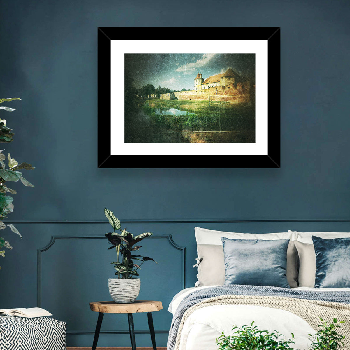 Făgăraș Fortress Moat Reflection Wall Art