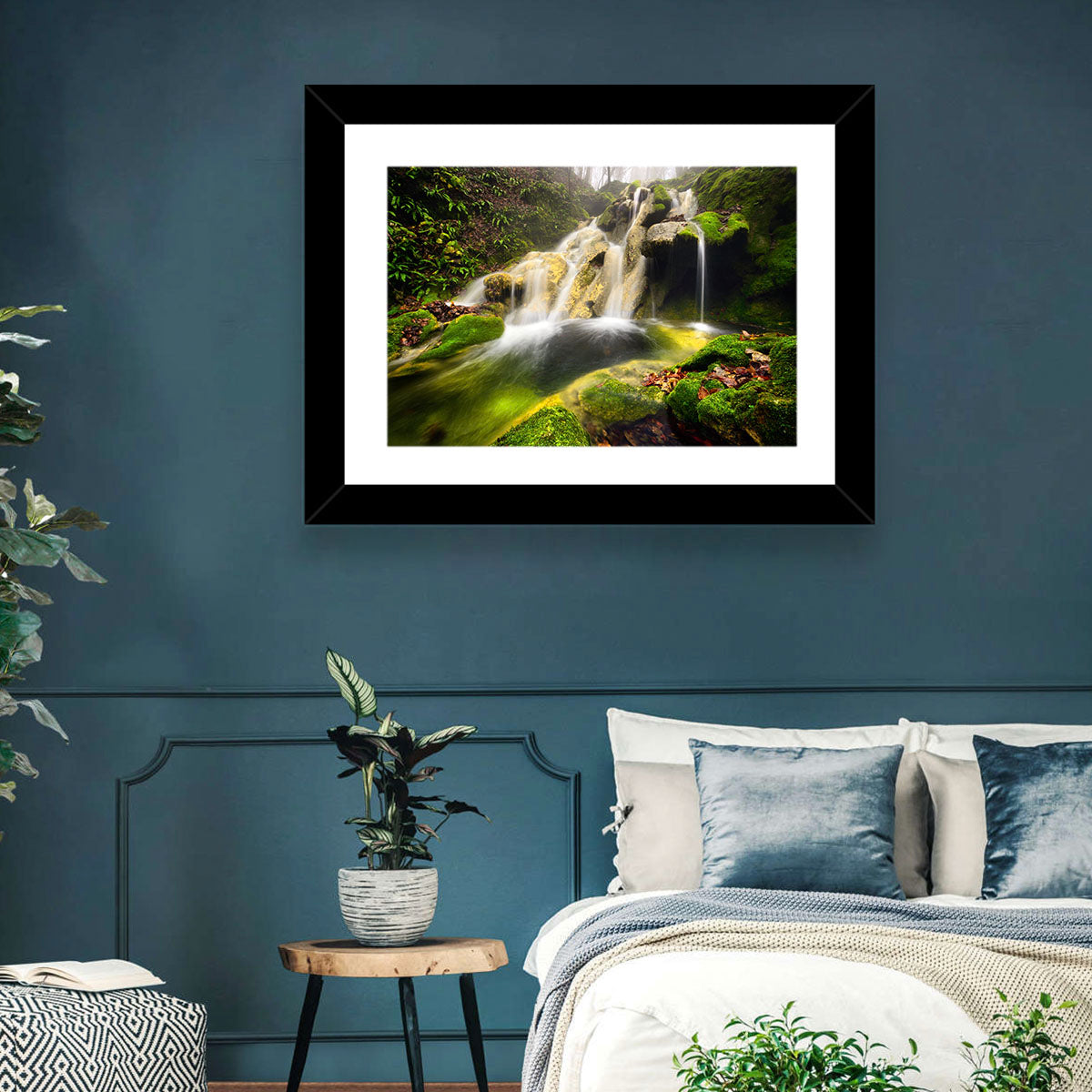 Cheile Nerei Mossy Waterfall Wall Art