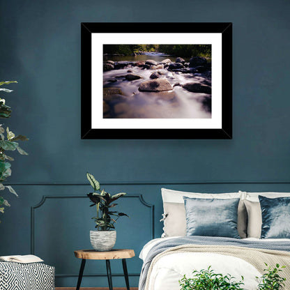 Truckee River Sunlit Rocks Wall Art