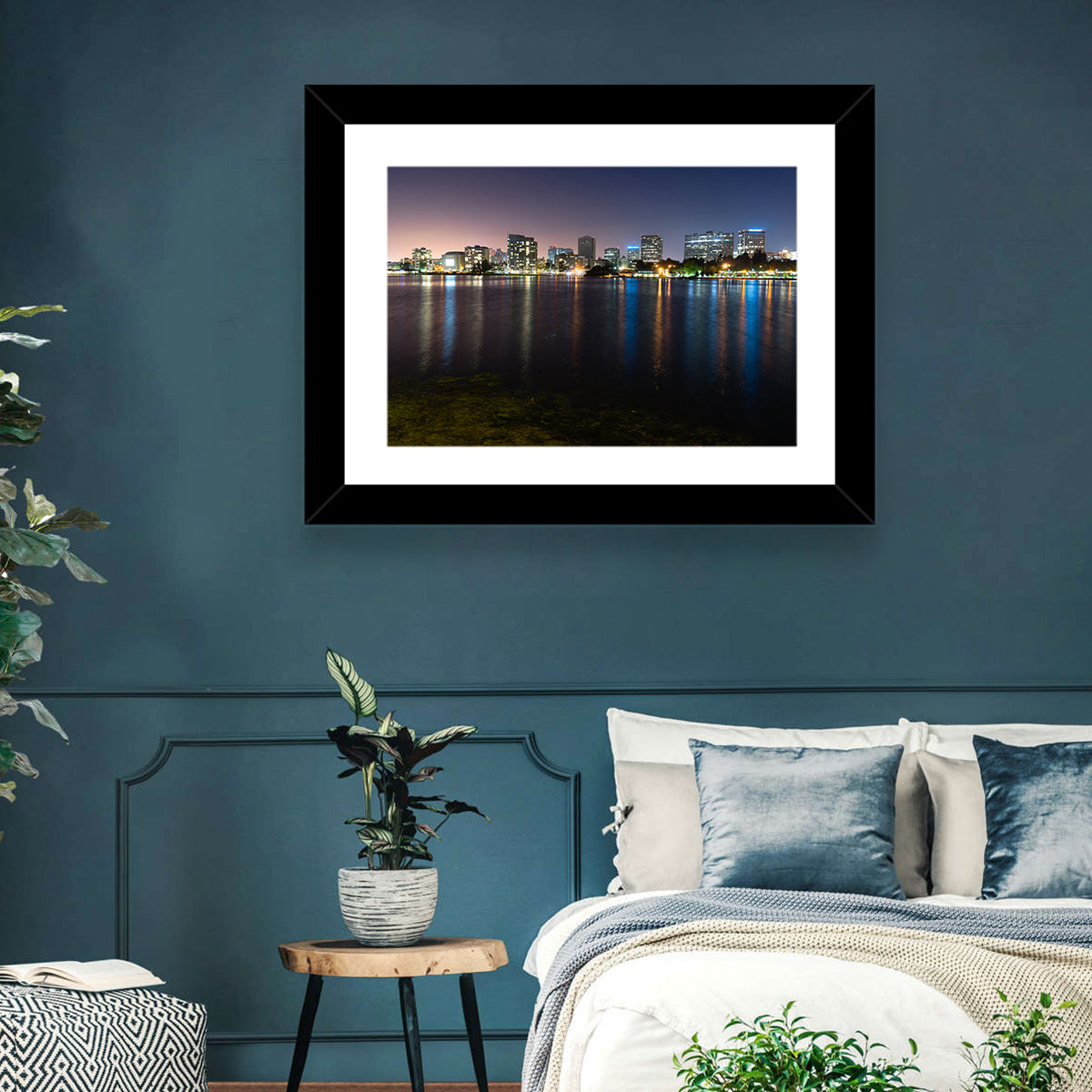 Oakland Skyline Over Lake Merritt Wall Art