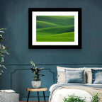 Rolling Emerald Wheat Fields Wall Art