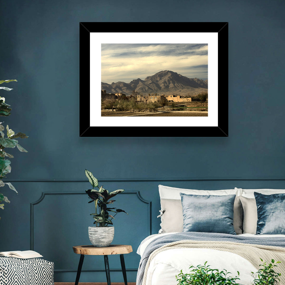Afghan Mountain Village Wall Art