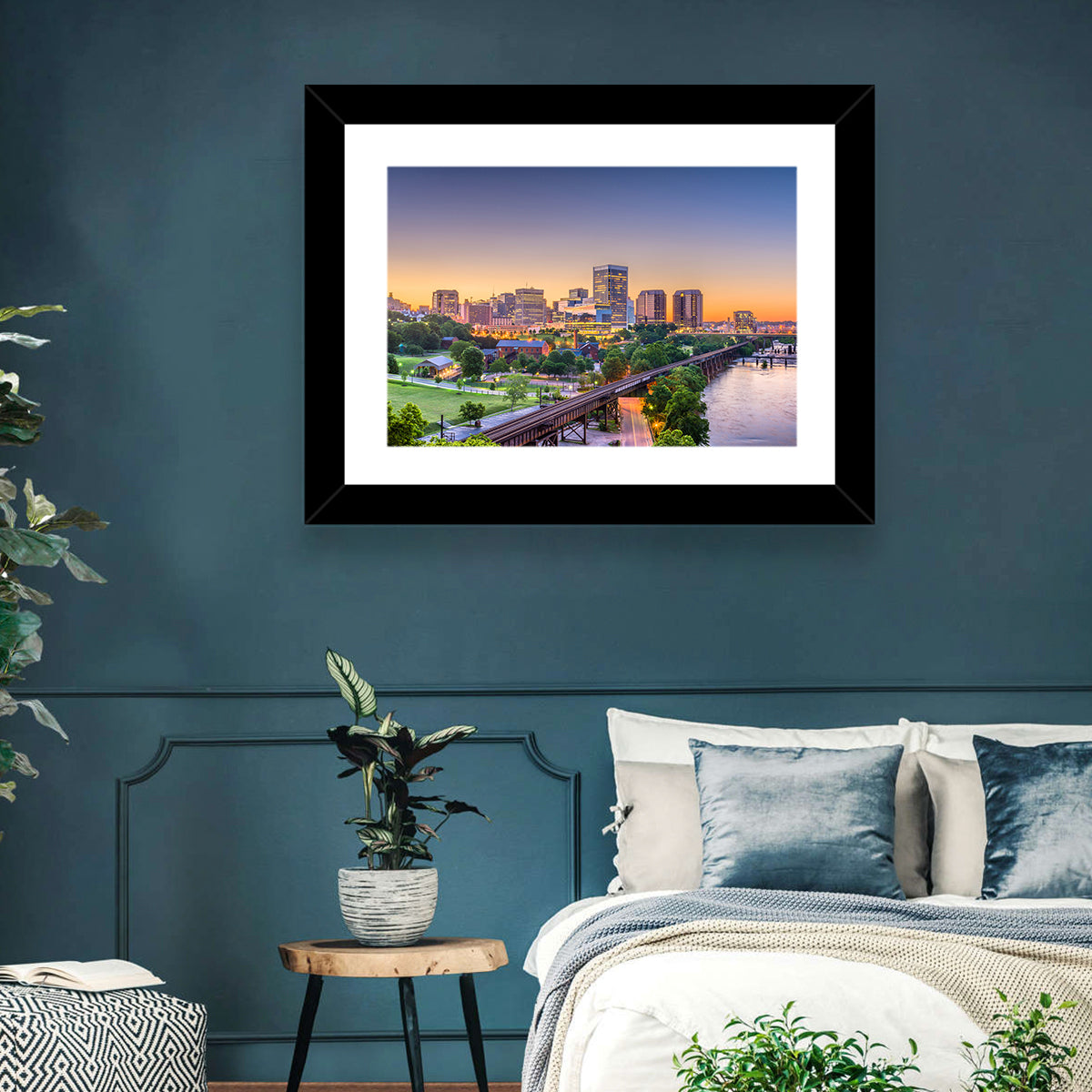 Richmond Skyline at Golden Hour Wall Art