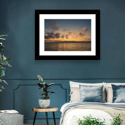 Lake Leman Golden Sunset Wall Art