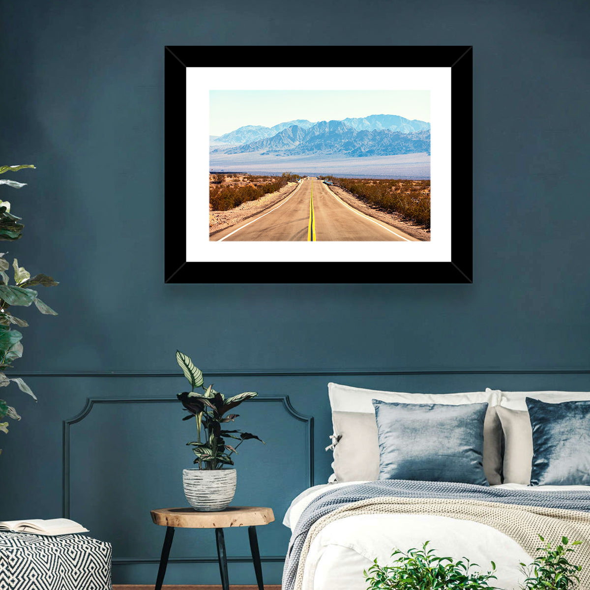 Mojave Desert Route 66 Wall Art in a room, landscape