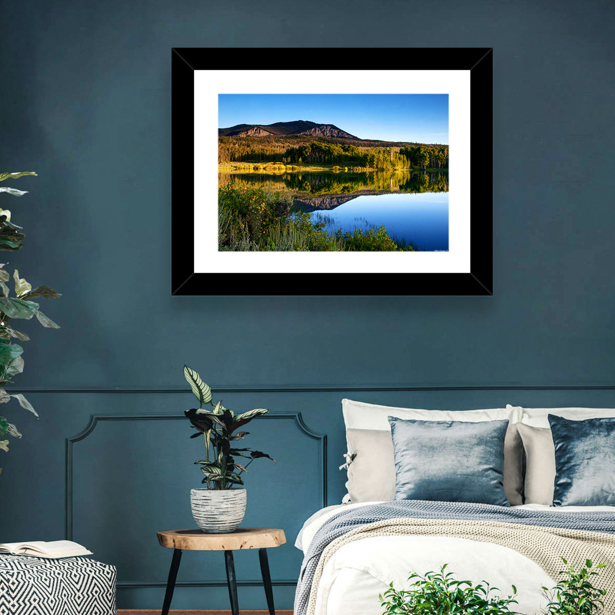 Golden Hour Mountain Lake Wall Art