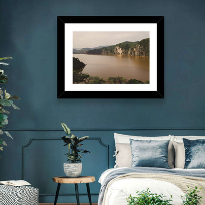Lake Nyos Cliff View Wall Art
